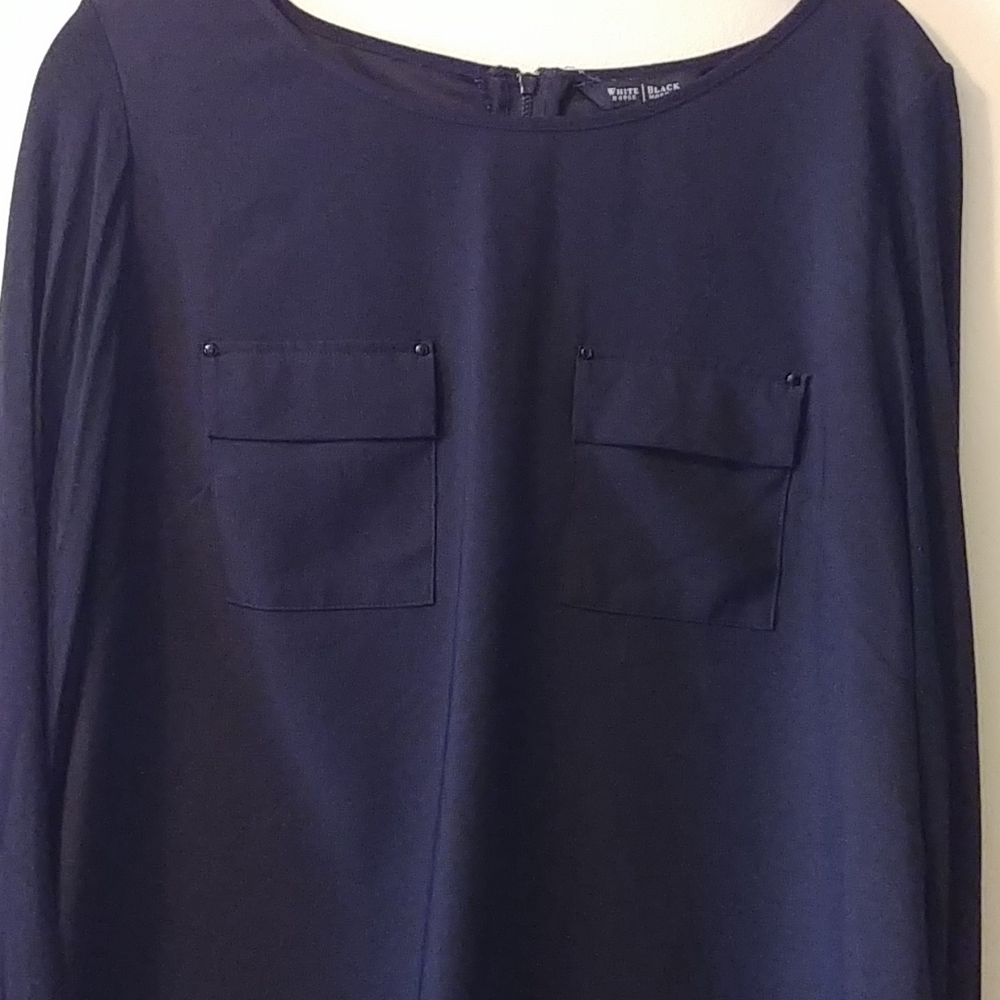 WHBM black blouse.
